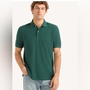 Nautica Forest Green Polo Shirt